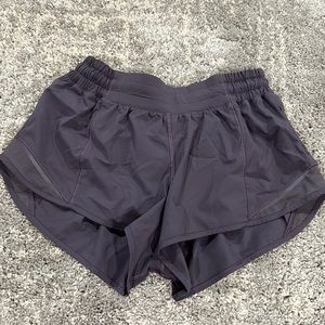 Size 6 purple lululemon running shorts
